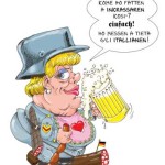 Caricatura di Angela Merkel