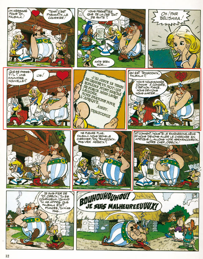 Esempio tavola Asterix
