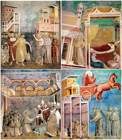 Giotto, esempio di striscia illustrata ante-litteram