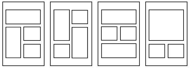 esempi di frame e di pagine di fumetto