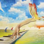 il pianista sull'oceano (2011) - olio su tela cm 60x50