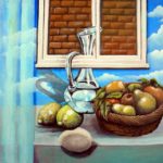 still life impossibile (2010 - collezione privata) olio su tavola cm 50x40